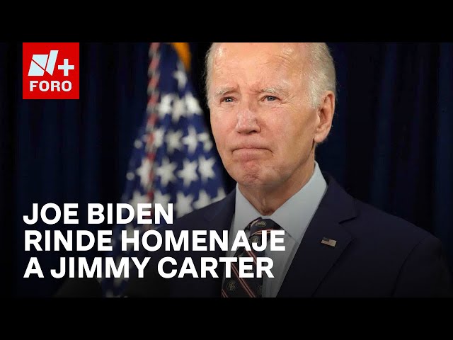 ⁣El Presidente de EE. UU. emite mensaje y recuerda a Jimmy Carter y su amistad - Las Noticias