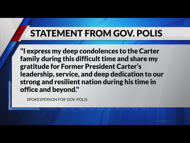 ⁣Colorado leaders react to passing of former President Jimmy Carter