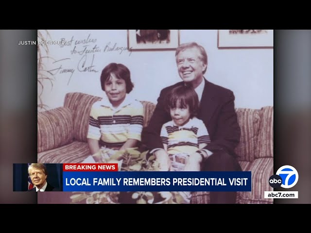 ⁣Family recalls hosting Jimmy Carter in former El Sereno home: 'We were honored'