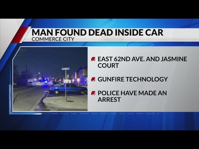 ⁣Gunfire detection technology leads to police finding man dead in Commerce City