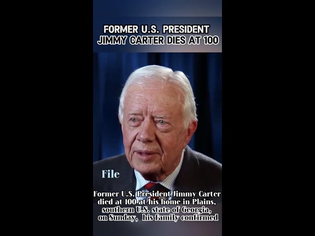 ⁣Former U.S. President Jimmy Carter dies at 100