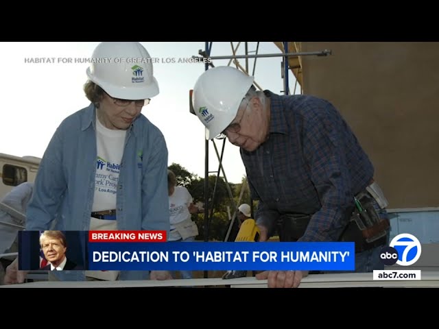 ⁣SoCal families recall moment Jimmy Carter helped build their homes with Habitat for Humanity