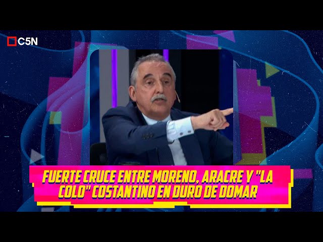 ⁣Fuerte cruce entre Moreno, Aracre y "La Colo" Costantino en Duro de Domar