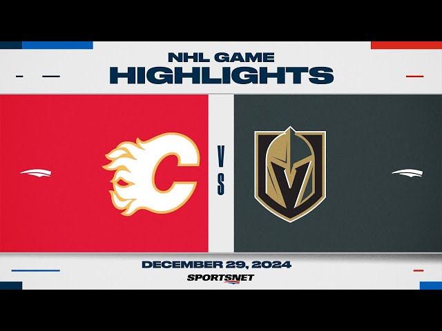 ⁣NHL Highlights | Flames vs. Golden Knights - December 29, 2024