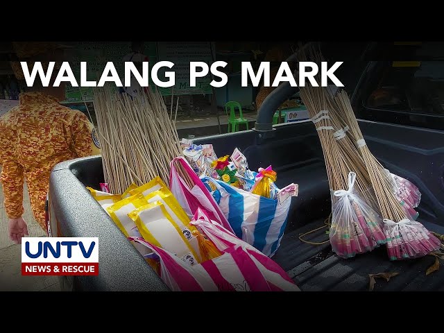 ⁣Nasa 1,000 pirasong paputok at pailaw kinumpiska dahil walang PS mark—DTI