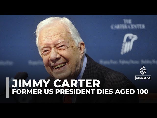 ⁣Jimmy Carter: Nobel-winning humanitarian and ex-US president dies aged 100