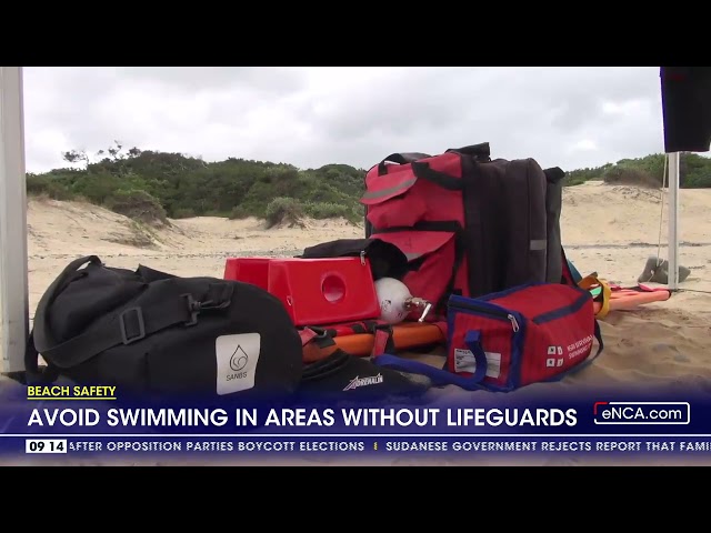 ⁣Beach safety | Avoid swimming in areas without lifeguards