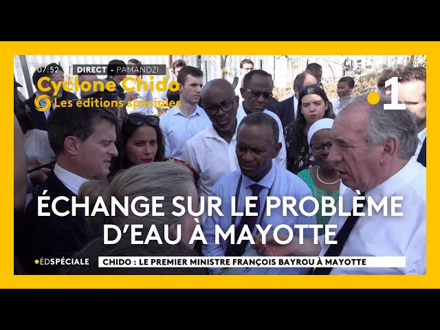 ⁣Chido - Echange entre le premier ministre et les parlementaires mahorais sur la fourniture de l'