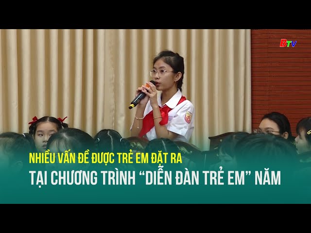 ⁣Nhiều vấn đề được trẻ em đặt ra tại chương trình “Diễn đàn trẻ em” năm 2024