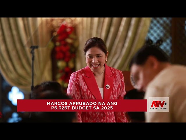 ⁣Marcos aprubado na ang P6.326T budget sa 2025 | NewsWatch Reports