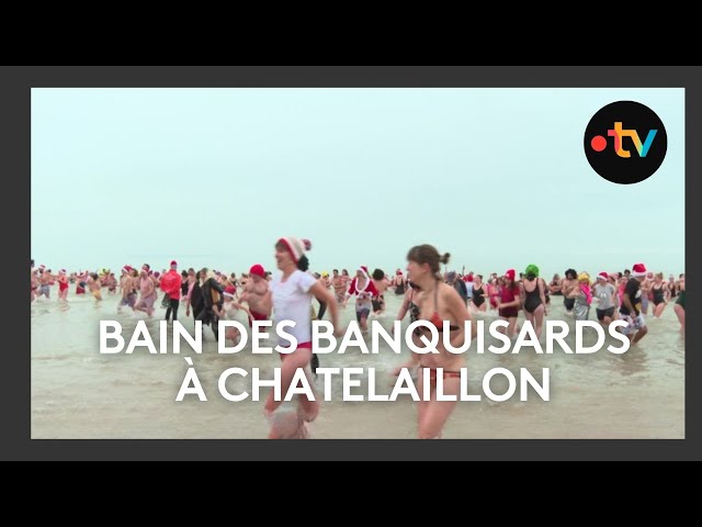 ⁣Bain des banquisards à Châtelaillon-Plage : record battu