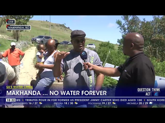 ⁣Makana has been without water