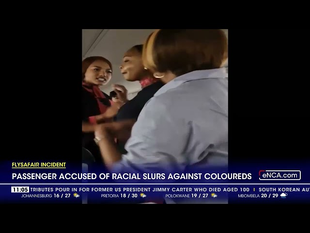 ⁣Passenger accused of racial slurs against coloured