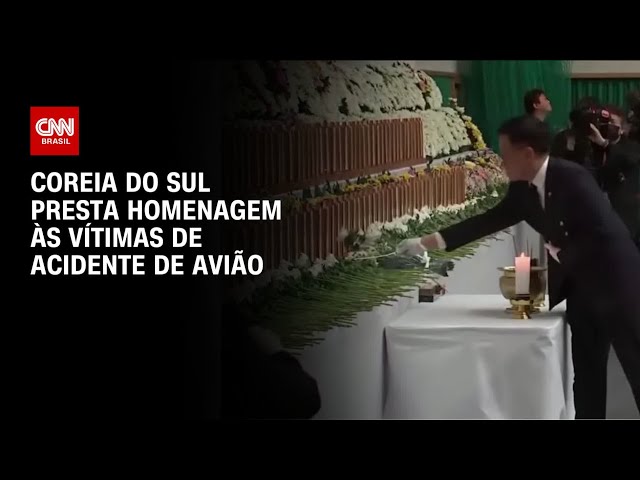 ⁣Coreia do Sul presta homenagem às vítimas de acidente de avião | LIVE CNN