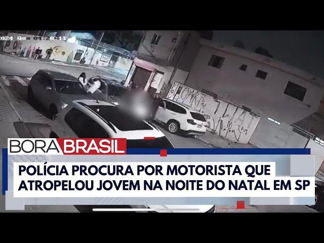 ⁣Polícia procura por motorista que atropelou jovem na noite do natal em SP | Bora Brasil