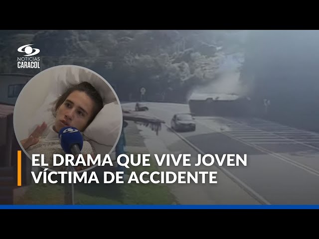 ⁣Joven que resultó herida en accidente de tránsito en vía Bogotá-La Mesa quedó parapléjica