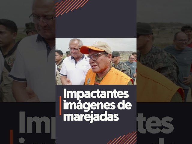 ⁣Impactantes imágenes de las marejadas en Perú