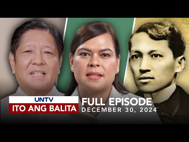 UNTV: Ito Ang Balita | December 30, 2024