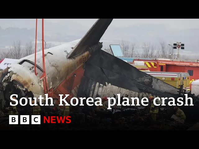 ⁣South Korea launches air safety review after Jeju Air plane crash | BBC News