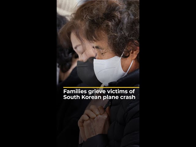 ⁣Mourners pay respects to South Korean air disaster victims | AJ #shorts