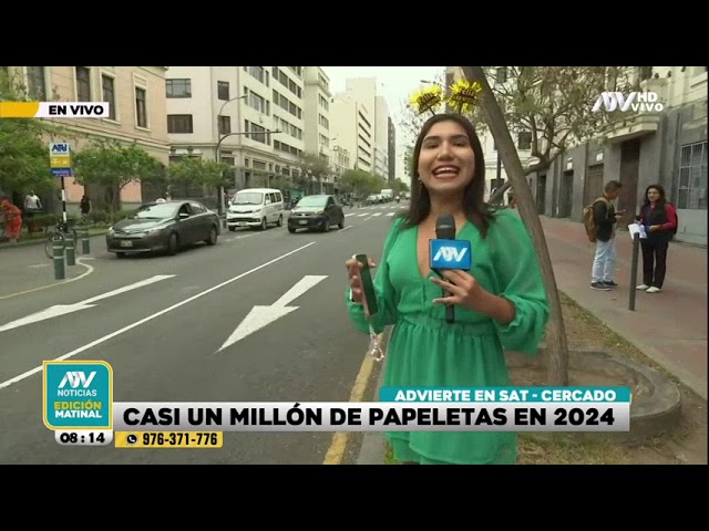 ⁣SAT advierte que este 2024 se han colocado casi un millón de papeletas