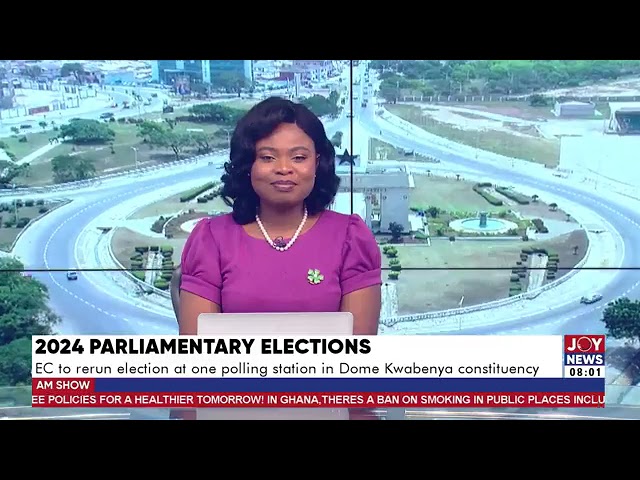 ⁣EC to rerun parliamentary election at one polling station in Dome Kwabenya constituency | AM Show