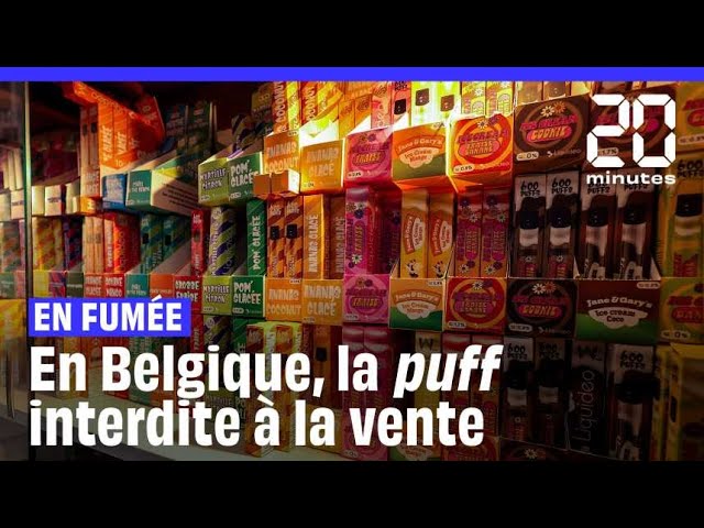 ⁣La Belgique interdit la vente de la « puff » en 2025