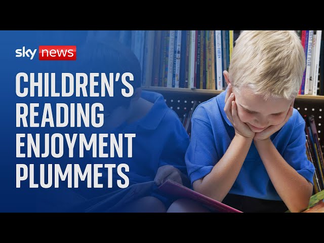 ⁣Concerns of 'national crisis' after sharp drop in children reading for pleasure