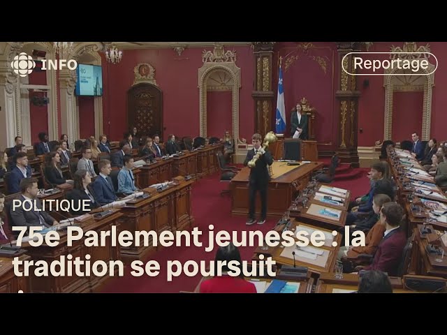 ⁣Le 75e Parlement jeunesse bat son plein à l’Assemblée nationale