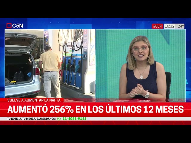 ⁣NUEVO AUMENTO de NAFTA: COMPLETÓ un INCREMENTO de 256% en 12 MESES