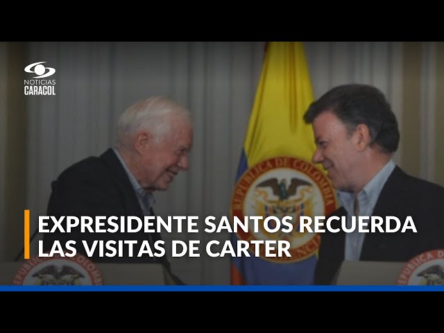 ⁣Expresidente Santos recuerda las visitas de Jimmy Carter a Colombia