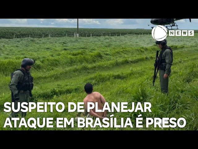 ⁣Polícia prende suspeito de planejar atentado em Brasília