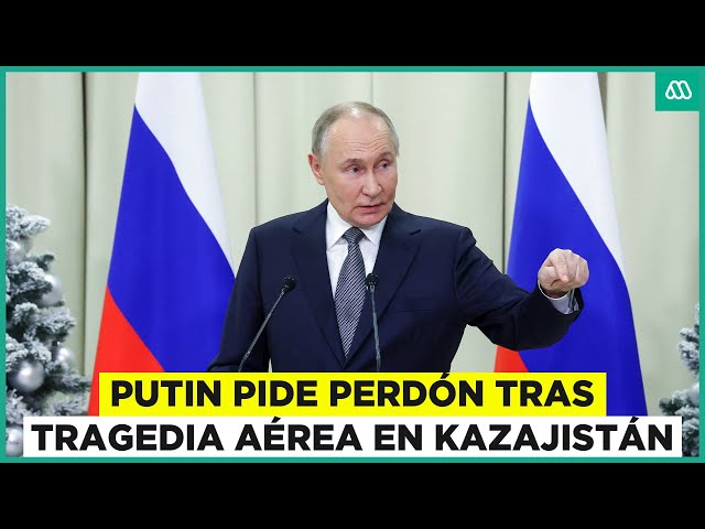 ⁣Putin pide perdón tras tragedia aérea en Kazajistán