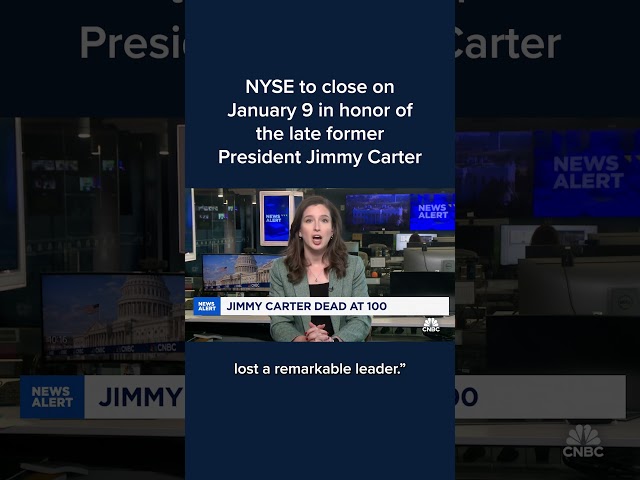 ⁣NYSE to close on January 9 in honor of the late former President Jimmy Carter