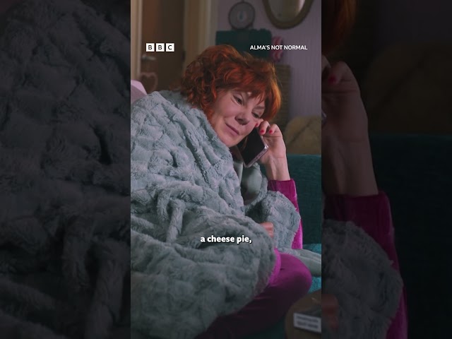 ⁣Alma (Sophie Willan) is feeling deflated so decides a takeaway is in order.