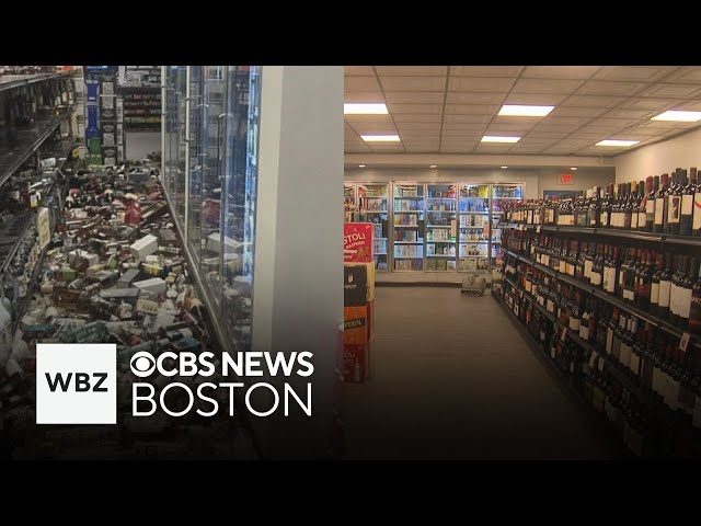 ⁣Community helps clean up North Andover liquor store after it was trashed overnight