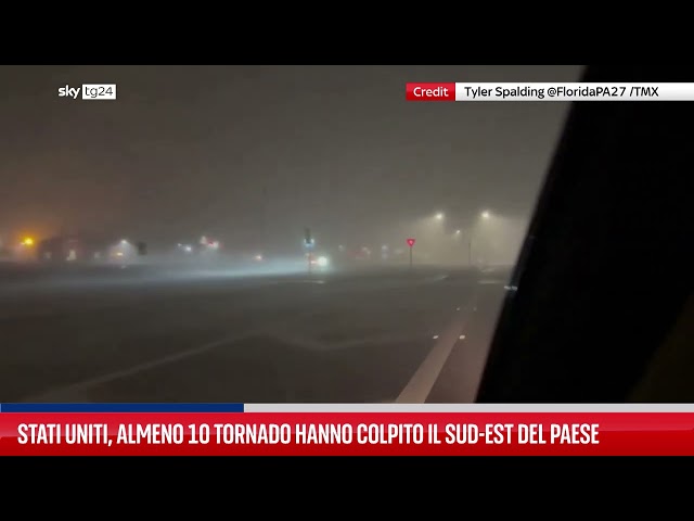 ⁣Forti venti e tornado colpiscono il Mississippi