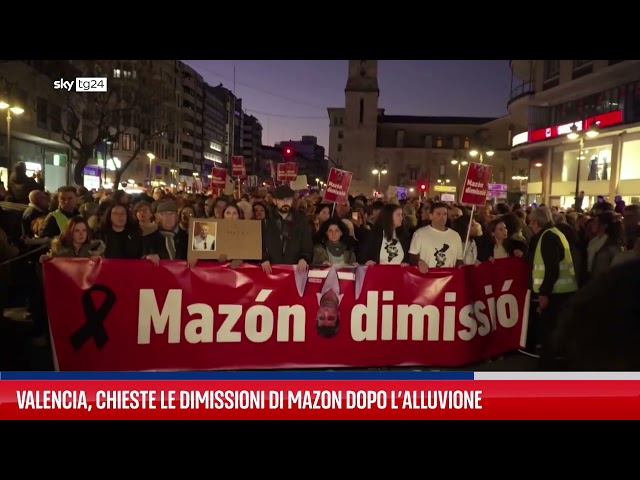 ⁣Valencia, chieste le dimissioni di Mazon dopo l’alluvione