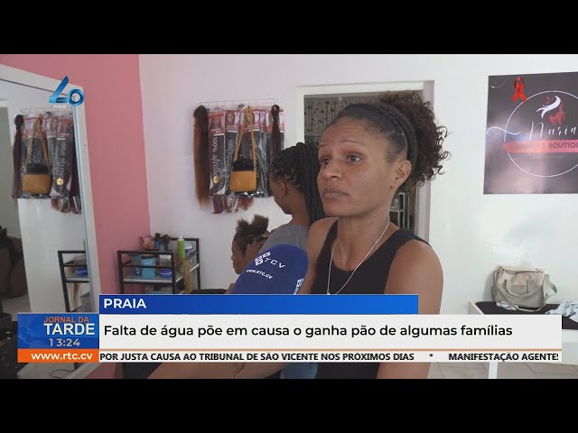 ⁣Falta de água põe em causa o ganha pão de algumas famílias