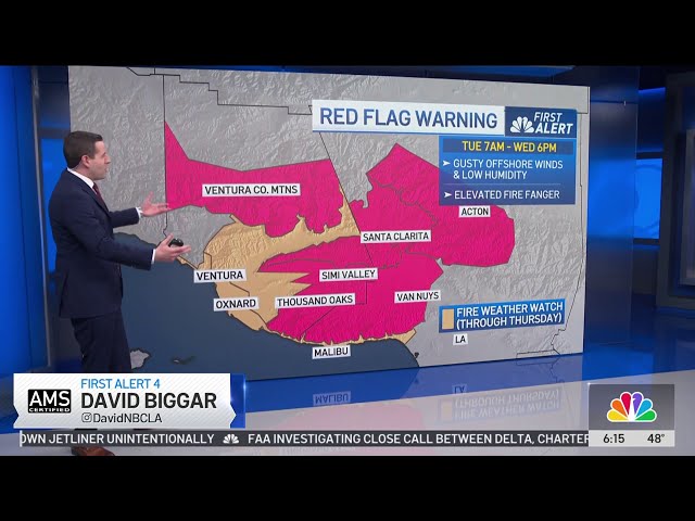 ⁣First Alert Forecast: Red Flag Warning