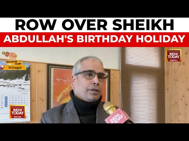 ⁣National Conference Urges Restoration of Sheikh Abdullah's Birthday Holiday in J&K | India 