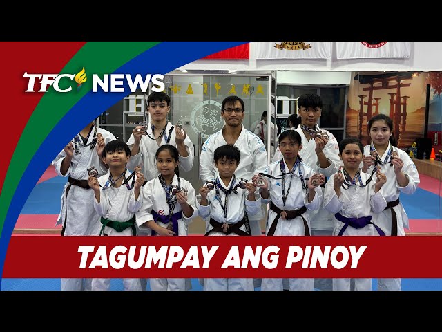 ⁣9 kabataang Pinoy pasok sa Top 10 sa 1st Al Buraimi Karate Open Championship 2024 sa Oman | TFC News