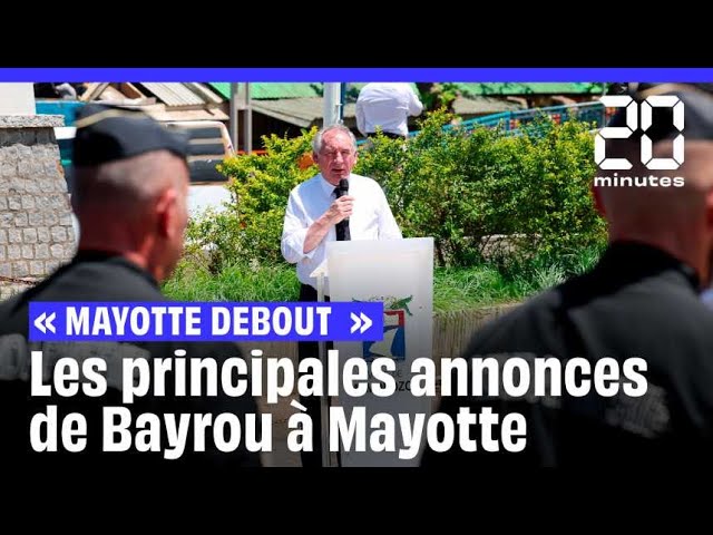 ⁣Cyclone Chido : les principales annonces de François Bayrou à Mayotte