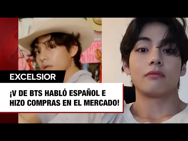 ⁣¡V de BTS habló español e hizo compras en el mercado!