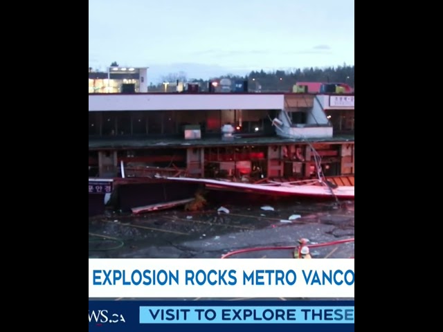 ⁣Possible explosion at B.C. strip mall