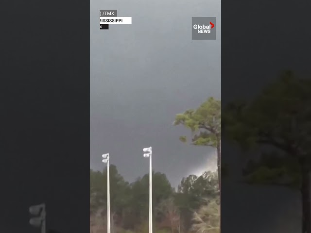 ⁣Caught on Camera: Tornadoes form in Mississippi after fatal storms brew across southeast US 