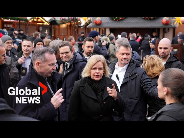 ⁣Germany Christmas market attack: Minister says too early to “paint picture” of suspect’s motives