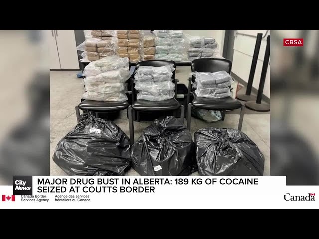 $2M of cocaine seized from truck entering Alberta at Coutts border