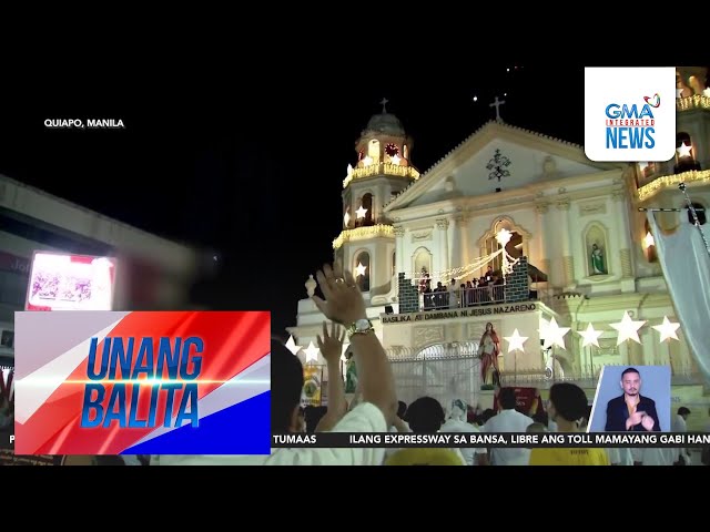 ⁣Mga deboto ng Hesus Nazareno, nakiisa sa walk of thanksgiving sa Quiapo | Unang Balita