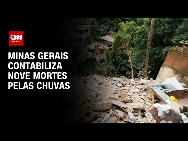 ⁣Minas Gerais contabiliza nove mortes pelas chuvas | CNN ARENA